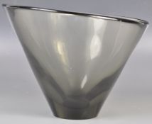 ORIGINAL HOLMEGAARD SMOKED GLASS CENTERPIECE BOWL