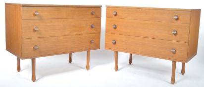 PAIR OF TEAK RETRO CHEST OF DRAWERS BY AVALON FURNITURE