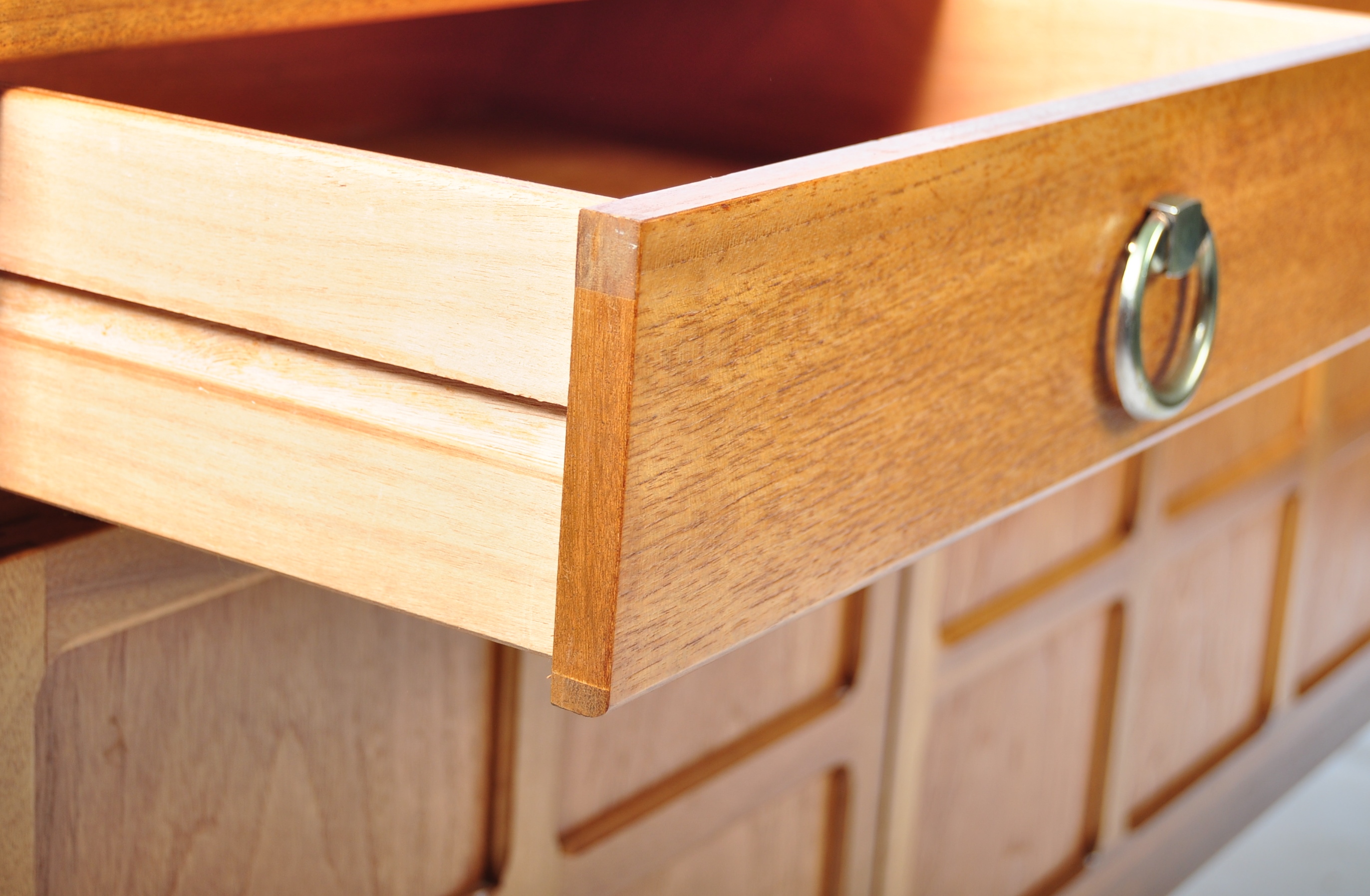 NATHAN MID CENTURY TEAK WOOD SIDEBOARD CREDENZA - Image 2 of 6