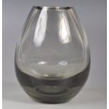 PER LUTKEN FOR HOLMEGAARD MID CENTURY SMOKEY ART GLASS VASE