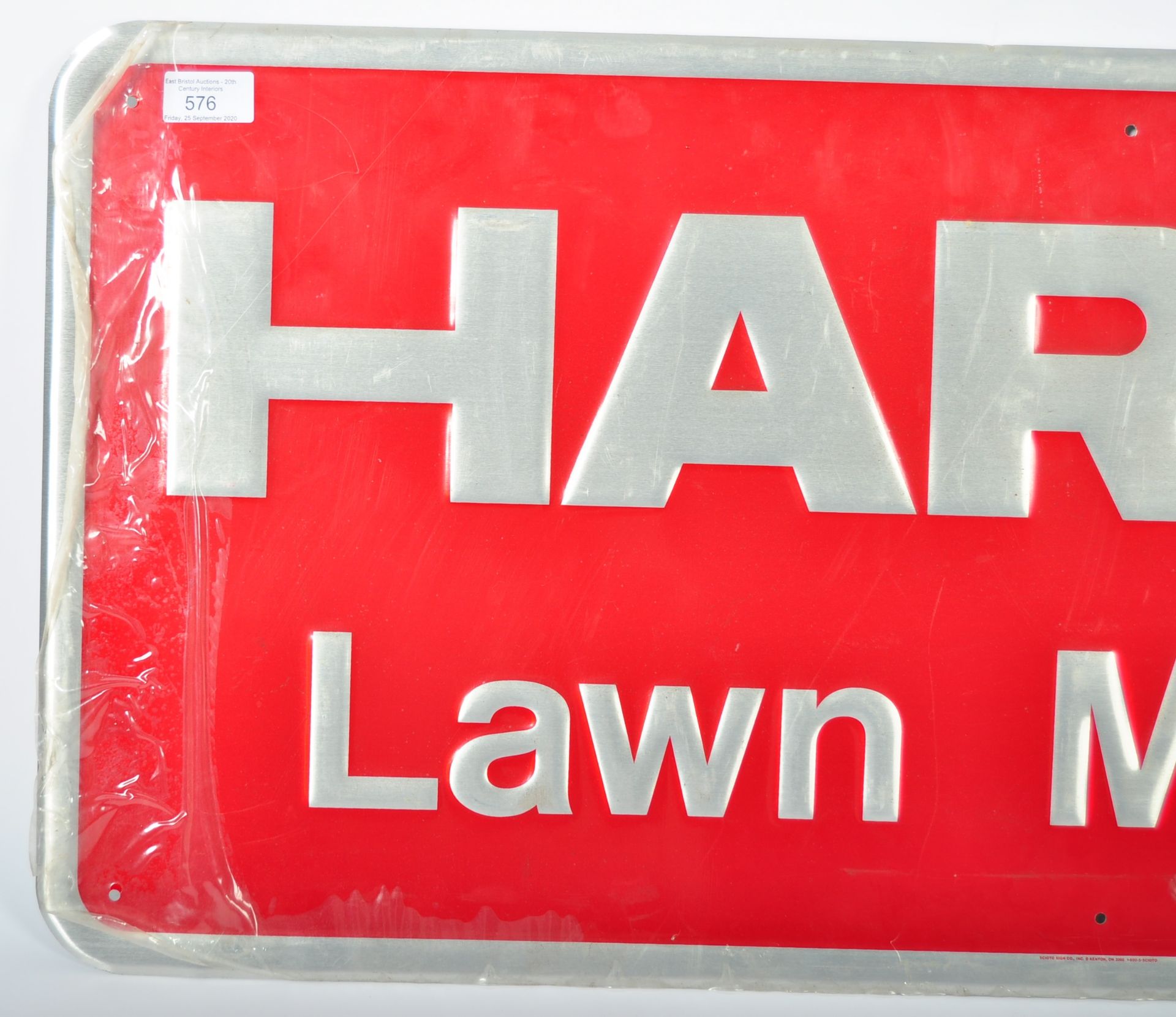 HARRY LAWN MOWERS 1980'S POINT OF SALE ADVERTISING SIGN - Bild 2 aus 4