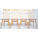 LUCIAN ERCOLANI FOR ERCOL SET OF FOUR DINNING CHAIRS MODEL 391