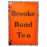 BROOKE BOND TEA ENAMELED ADVERTISING SHOP SIGN