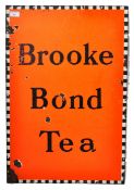 BROOKE BOND TEA ENAMELED ADVERTISING SHOP SIGN