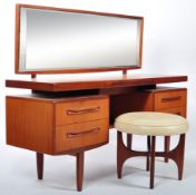 ORIGINAL 1960'S G-PLAN FRESCO RANGE TEAK WOOD DRESSING TABLE AND STOOL