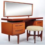 ORIGINAL 1960'S G-PLAN FRESCO RANGE TEAK WOOD DRESSING TABLE AND STOOL