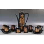 JOHN CUFFLEY PORTMEIRION PHOENIX COFFEE SERVICE / TEA SERVICE