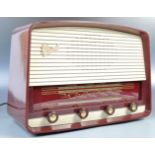 GUGLIELMO MARCONI MID CENTURY BAKELITE RADIO MODEL T69 DA