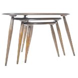 LUCIAN ERCOLANI - ERCOL MODEL 354 PEBBLE NEST OF TABLES