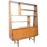 MID CENTURY DANISH INSPIRED TEAK WOOD FREESTANDING ROOM DIVIDER UNIT