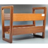 GUY ROGERS MID 20TH CENTURY 19060'S TEAK WOOD MAGAZINE RACK