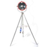 FRANCIS SEARCHLIGHT SPOT LAMP LIGHT RAISED ON A METAL TRIPOD STAND