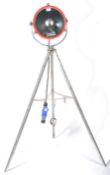 FRANCIS SEARCHLIGHT SPOT LAMP LIGHT RAISED ON A METAL TRIPOD STAND