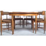 G PLAN FRESCO RANGE ROUND EXTENDING TABLE AND SIX MATCHING CHAIRS