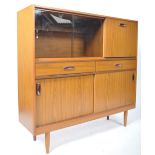 SCHREIBER FURNITURE 1960'S TEAK WOOD HIGHBOARD SIDEBOARD