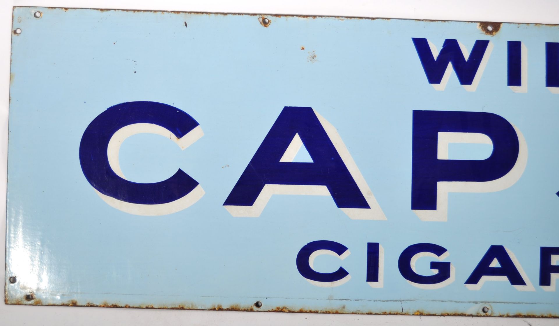 WILLS CAPSTAN ENAMEL ADVERTISING POINT OF SALE SIGN - Image 2 of 5