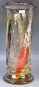 LARGE AND IMPRESSIVE STUDIO ART GLASS VASE