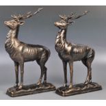 PAIR OF ANTIQUE STYLE FIGURES OF DEER / STAGS