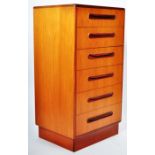 VICTOR WILKINS FOR G PLAN UPRIGHT CHEST OF SIX DRAWERS