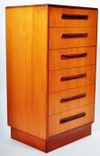 VICTOR WILKINS FOR G PLAN UPRIGHT CHEST OF SIX DRAWERS