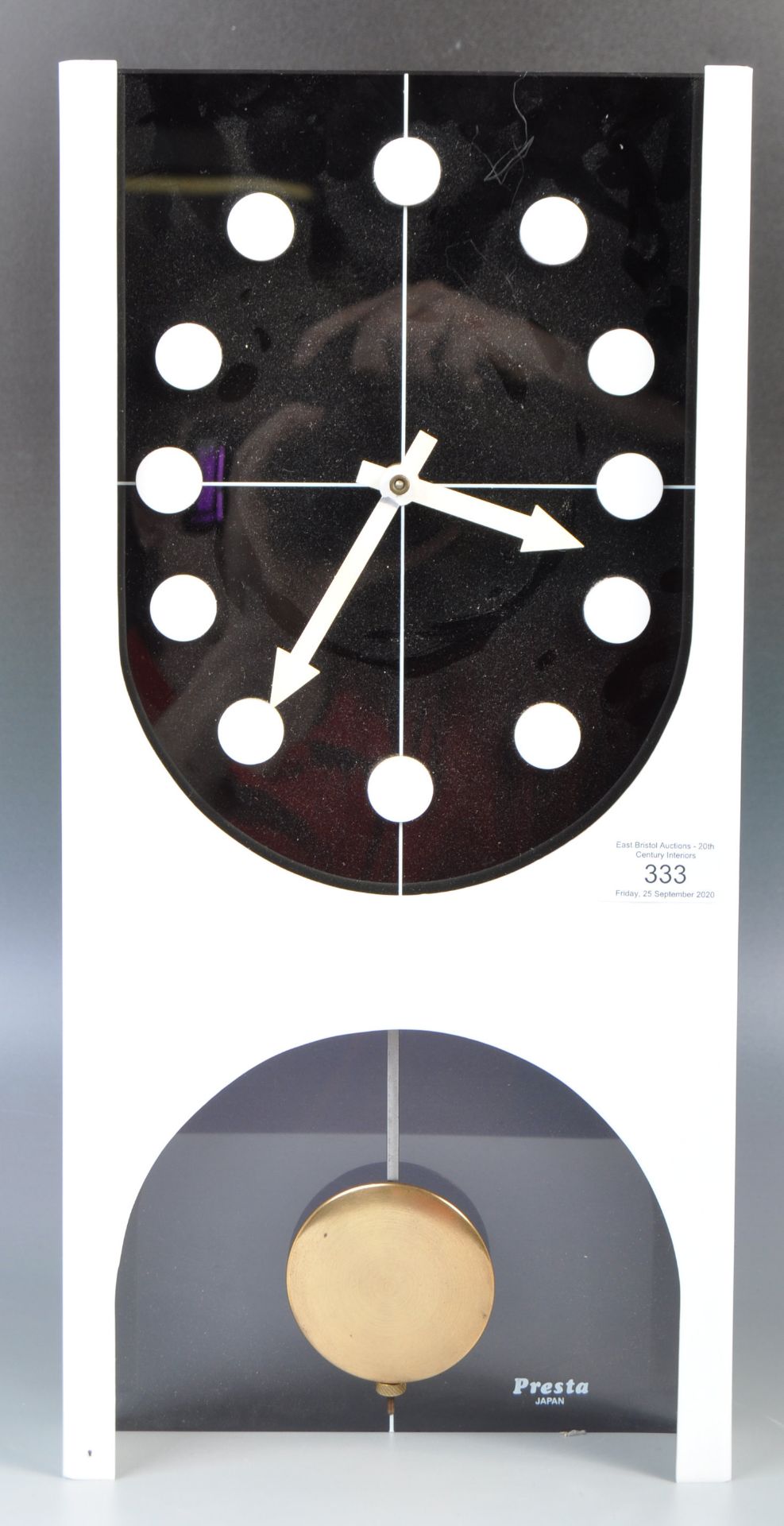 PRESTA OF JAPAN RETRO 1970'S ACRYLIC WALL HANGING CLOCK