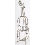 CONTEMPORARY FREE FLOOR STANDING CELLO CANDLE HOLDER