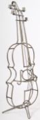 CONTEMPORARY FREE FLOOR STANDING CELLO CANDLE HOLDER