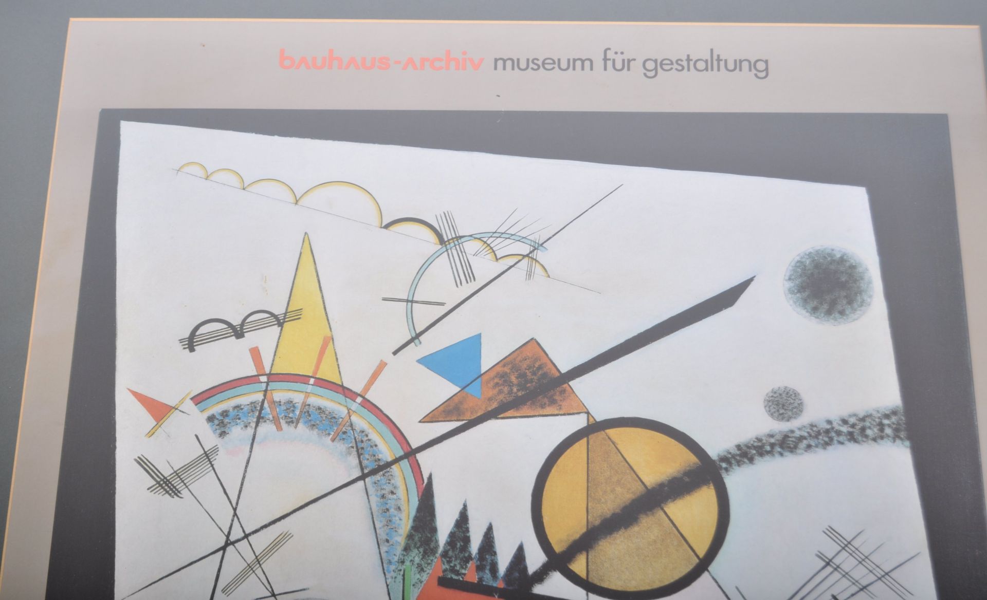 KANDINSKY 1980'S MUSEUM EXHIBITION POSTER FOR BAUHAUS ARCHIV MUSEUM - Image 3 of 5