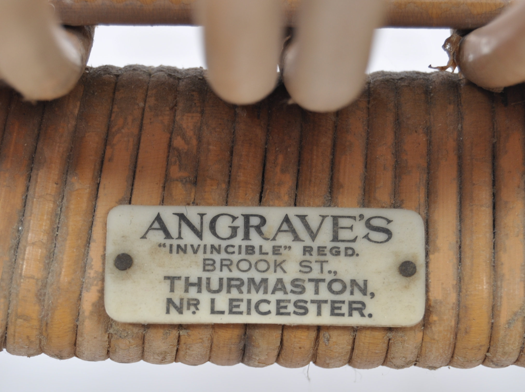 ANGRAVE'S OF LEICESTER CANE WORK "INVINCIBLE" ROCKING CHAIR - Image 9 of 9