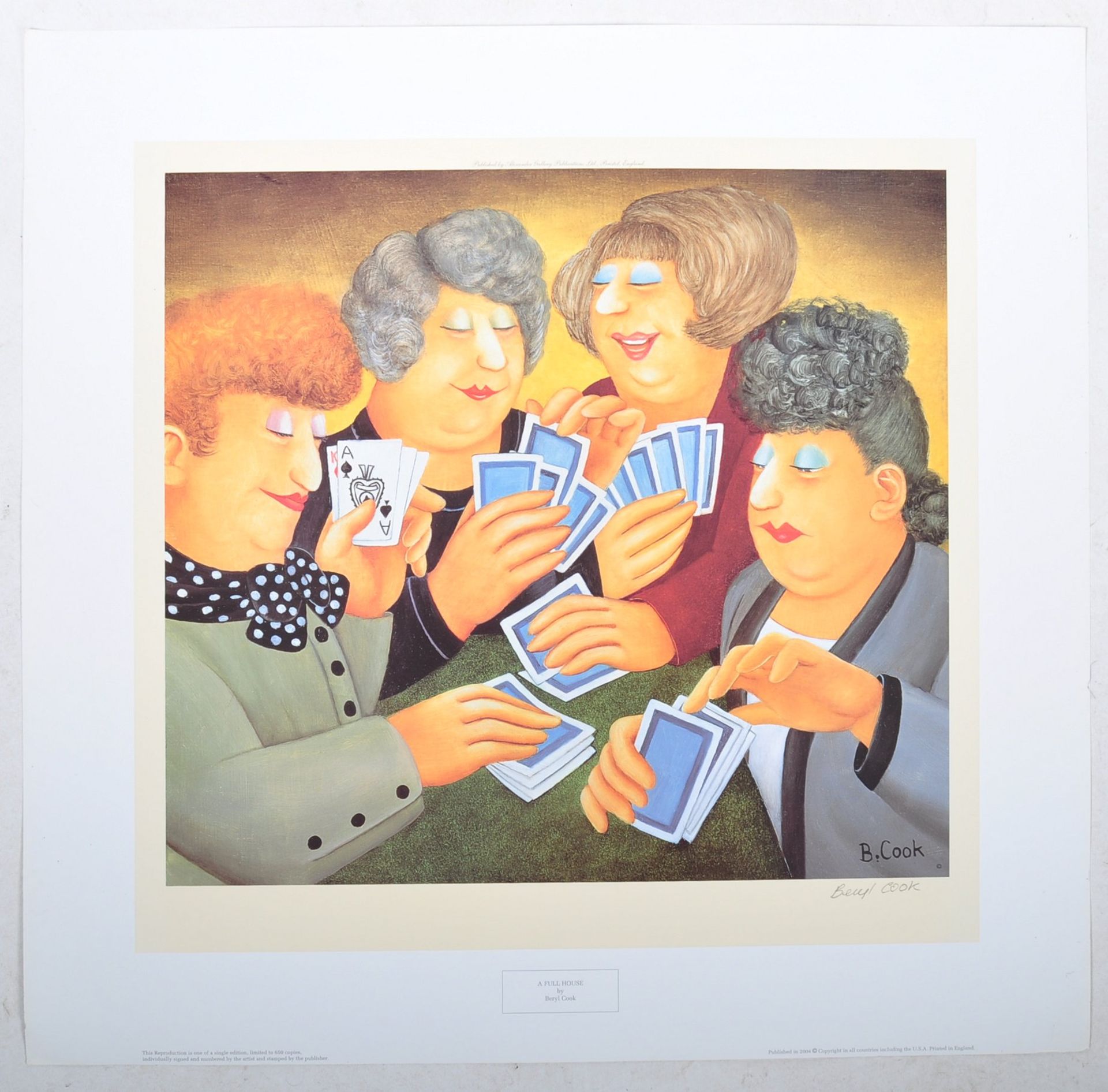BERYL COOK SIGNED PRINT A FULL HOUSE FROM THE ALEXANDER GALLERY - Bild 2 aus 6