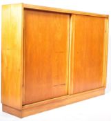 MID CENTURY LIGHT OAK TWIN SLIDING DOOR SCHOOL CUP