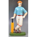 DECORATIVE VICTORIAN STYLE CRICKETER DOORSTOP FIGURE