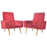 STYLISH PAIR OF MID CENTURY ITALIAN RETRO ARMCHAIRS