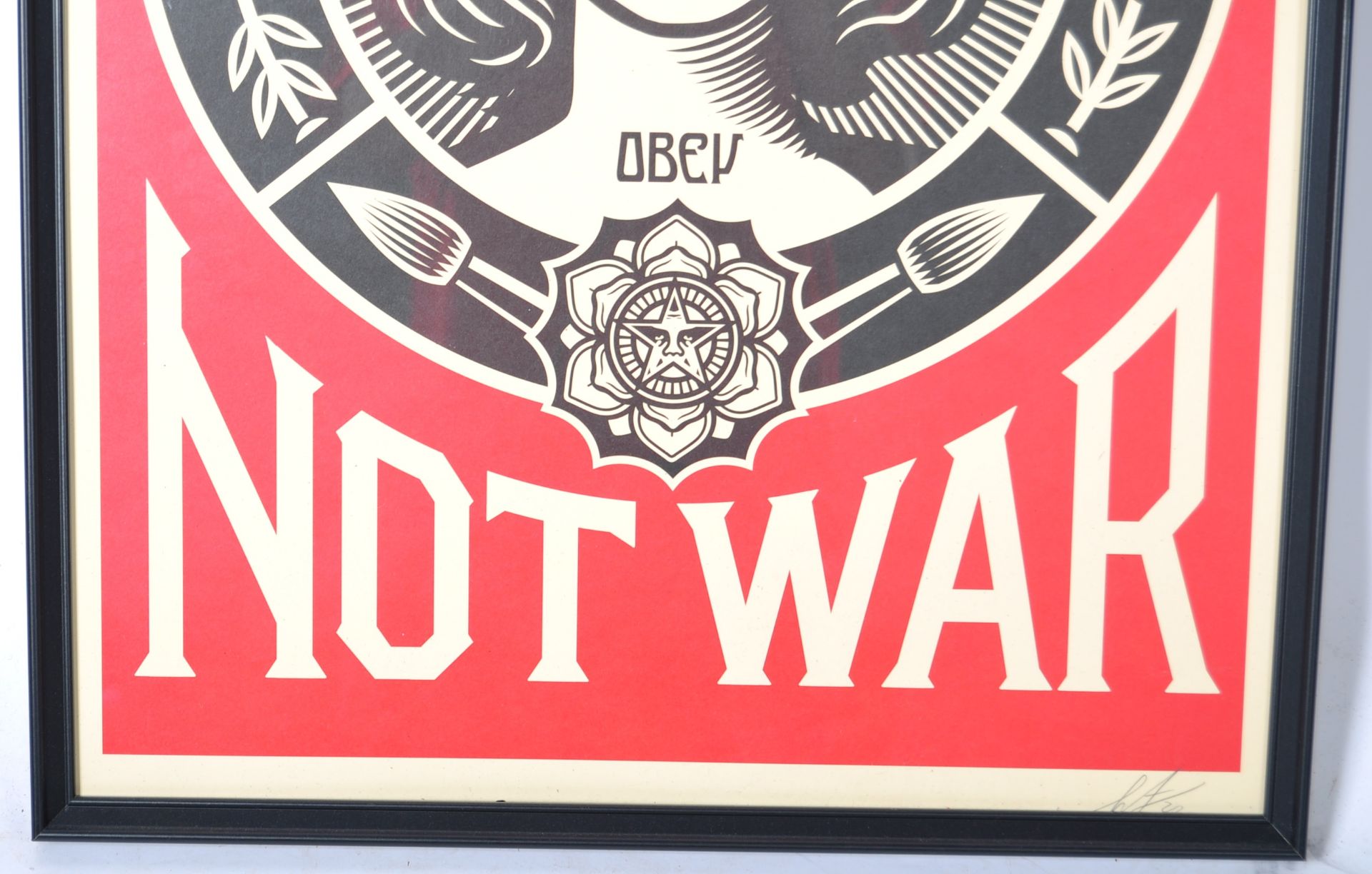 OBEY CONTEMPORARY ART NOUVEAU STYLE MAKE ART NOT WAR POSTER - Image 4 of 5