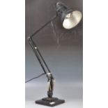 HERBERT TERRY STEPPED ANGLEPOISE LAMP MODEL 1227 IN BLACK