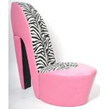 LARGE CONTEMPORARY NOVELTY CHAIR IN THE FORM OF A STILETTO SHOE