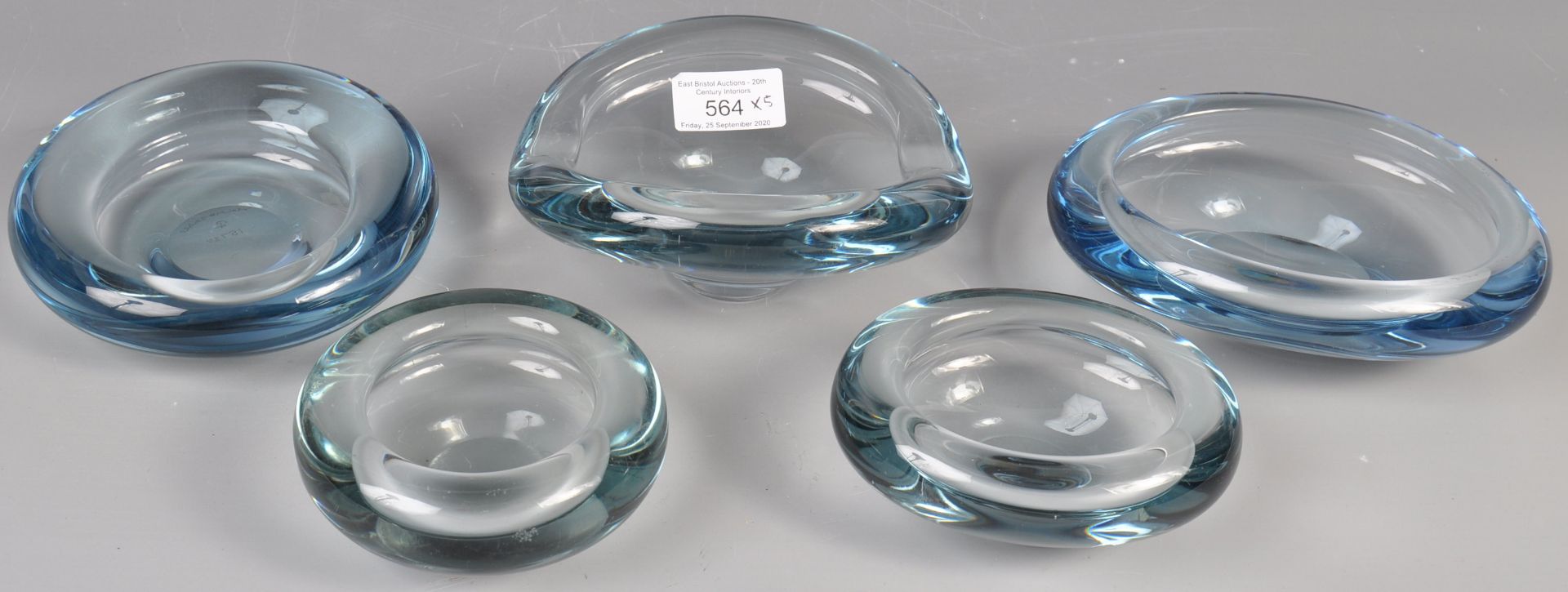 COLLECTION OF DANISH GLASS HOLMEGAARD BOWLS BY P. LUTKEN - Image 2 of 8
