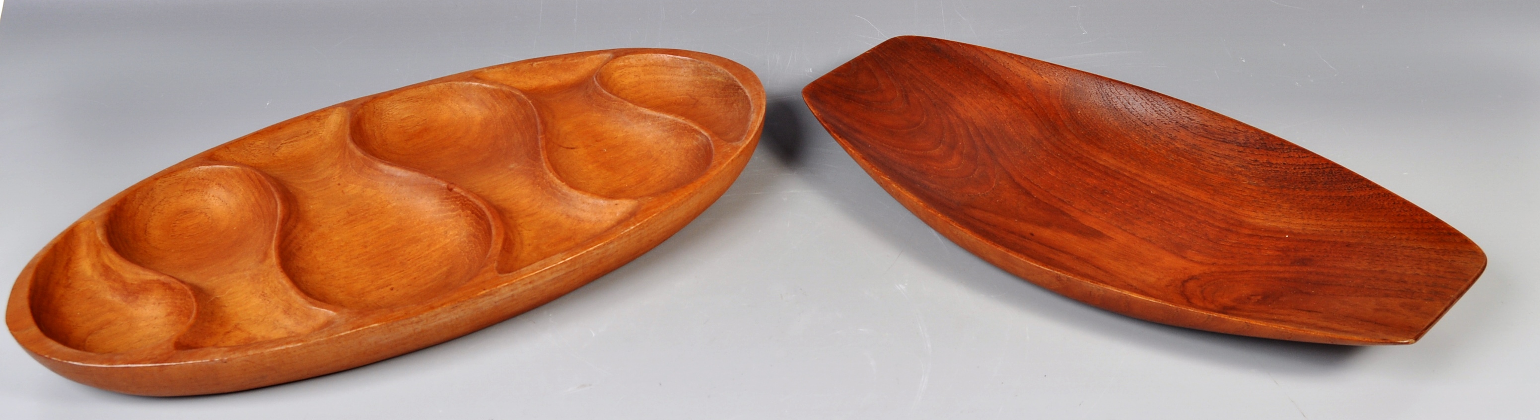 LAUR JENSEN FOR ODENSE TEAK SERVING TRAYS