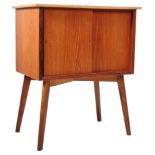 MID CENTURY RETRO TEAK RECORD CABINET