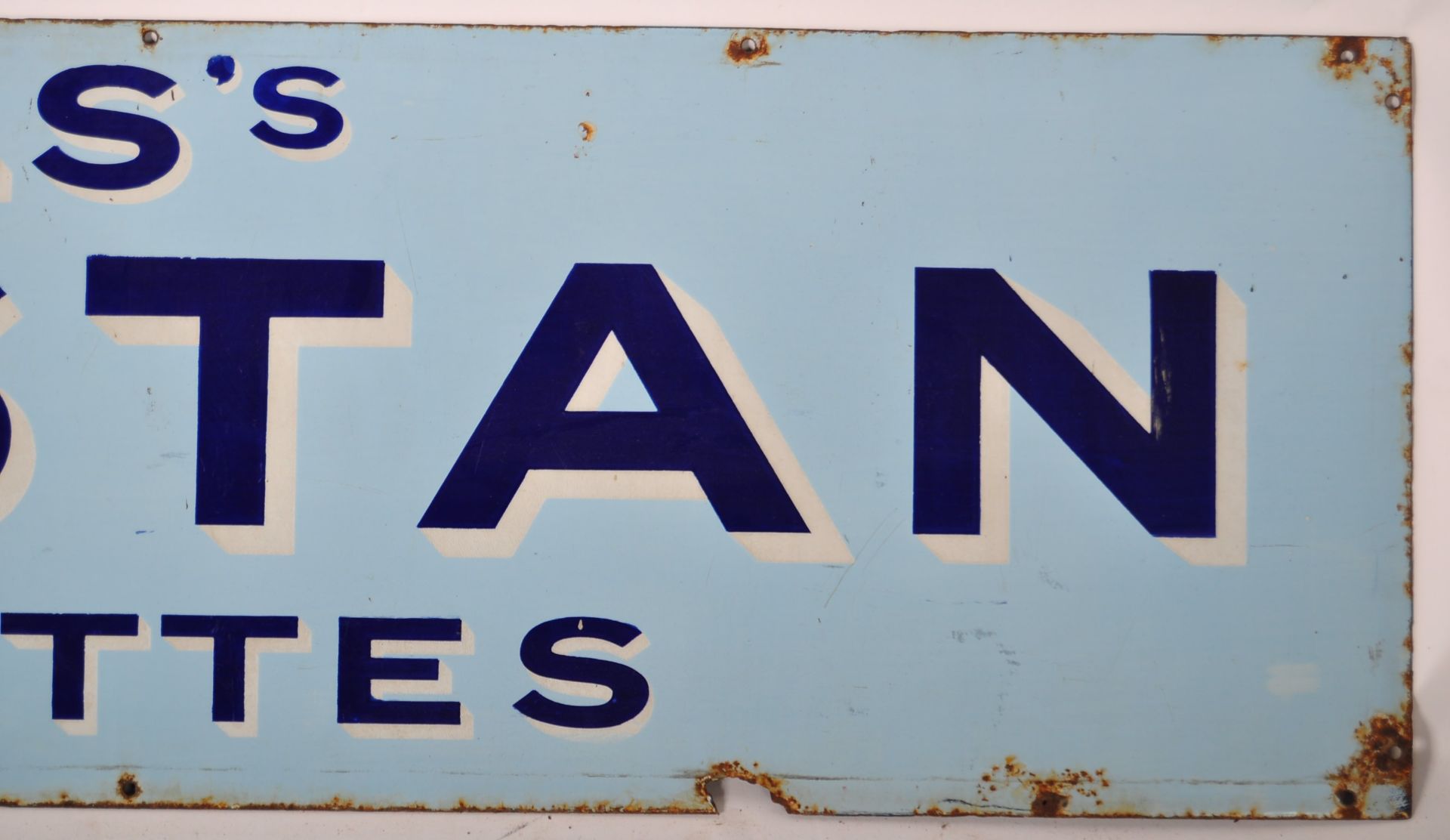 WILLS CAPSTAN ENAMEL ADVERTISING POINT OF SALE SIGN - Image 4 of 5