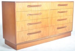 VICTOR B WILKINS FOR G-PLAN TEAK FRESCO DOUBLE CHEST OF DRAWERS