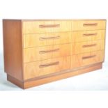 VICTOR B WILKINS FOR G-PLAN TEAK FRESCO DOUBLE CHEST OF DRAWERS