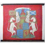 20TH CENTURY DECORATIVE WALL HANGING CREST BANNER / FLAG