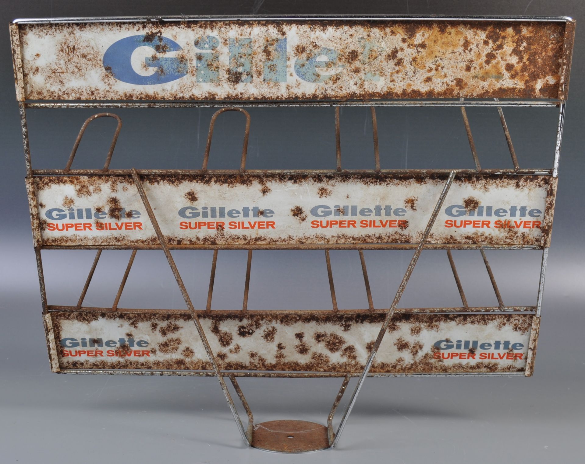 GILLETTE SUPER SILVER SHOP ADVERTISING DISPLAY STAND - Bild 4 aus 5