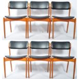 ERIK BUCH ODENSE FURNITURE SET OF SIX TEAK DINING CHAIRS