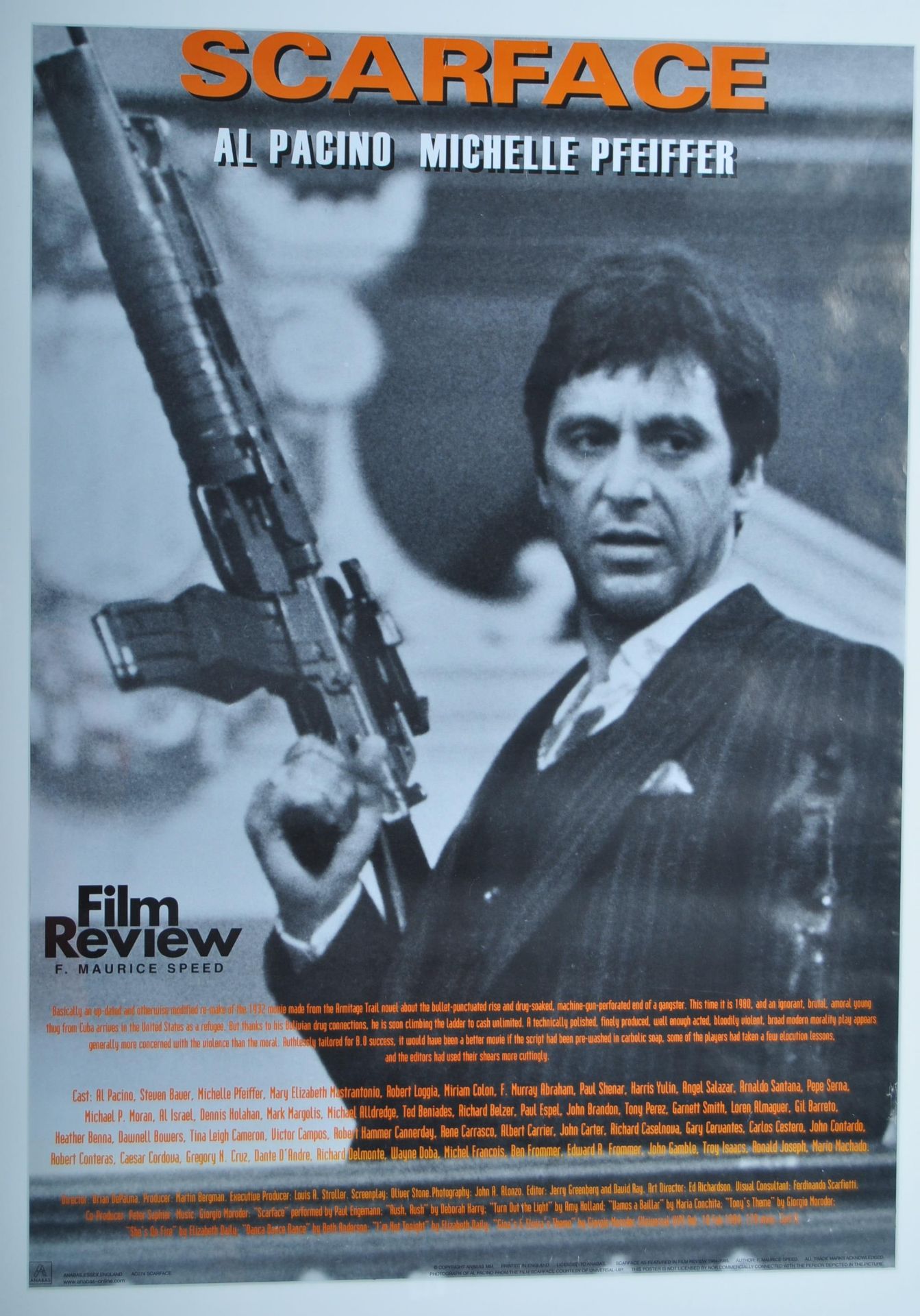 CLASSIC FILM POSTERS - SCARFACE & RESERVOIR DOG - Image 2 of 6