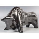 BELIEVED ALDO LONDI FOR BITOSSI BLACK CERAMIC BULL