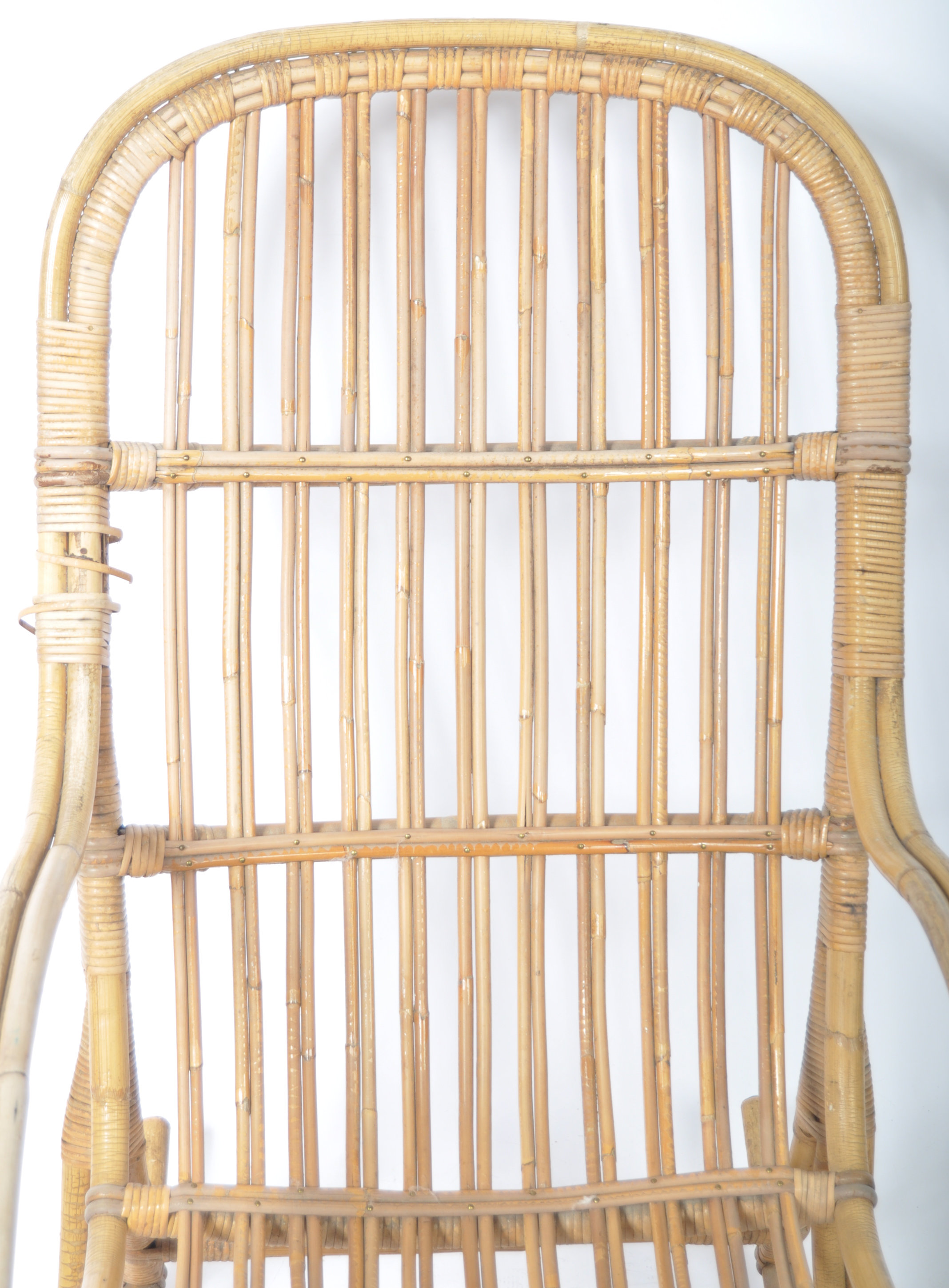 ANGRAVE'S OF LEICESTER CANE WORK "INVINCIBLE" ROCKING CHAIR - Image 3 of 9