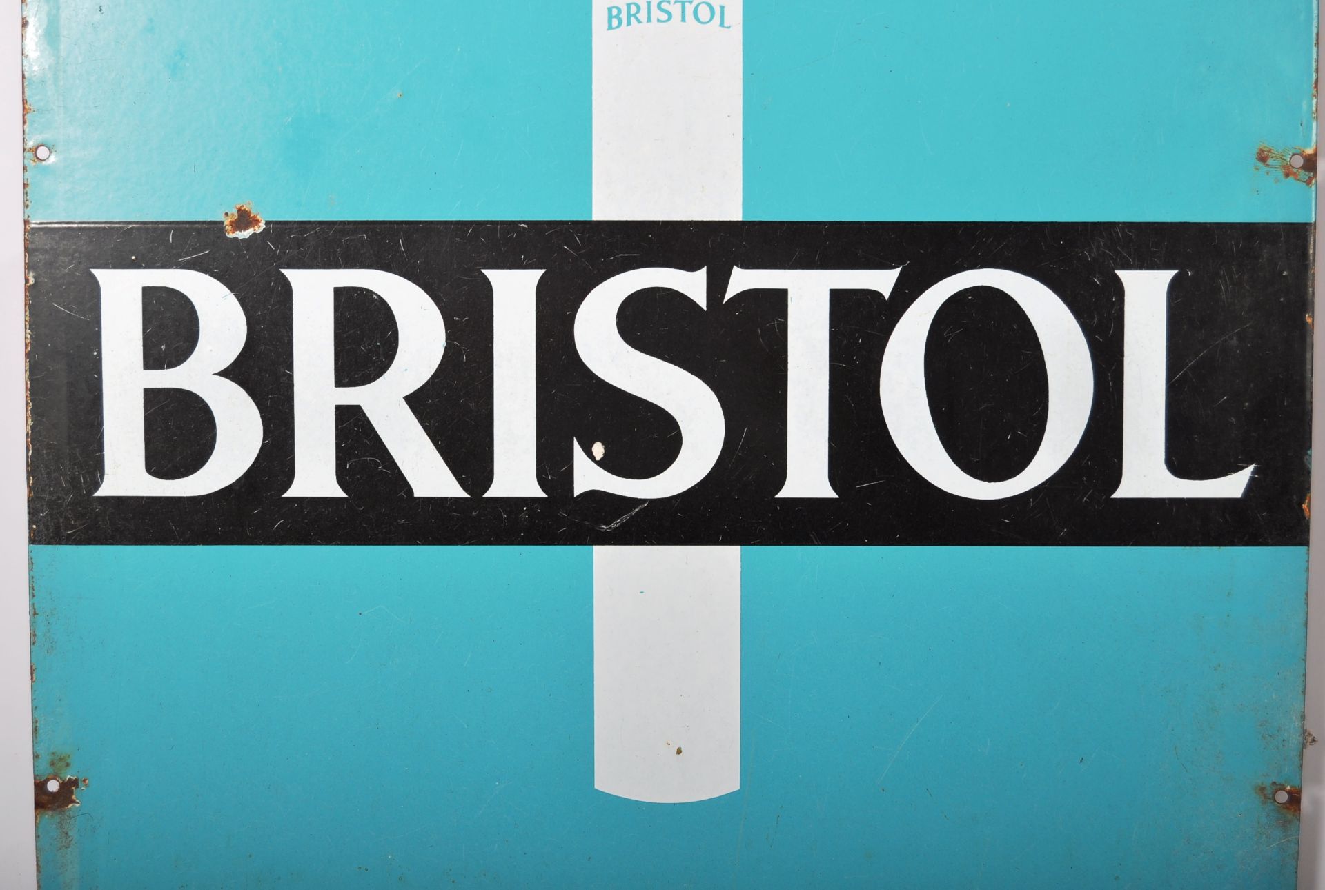 BRISTOL TIPPED CIGARETTES ENAMELED ADVERTISING POINT OF SALE SIGN - Bild 3 aus 5