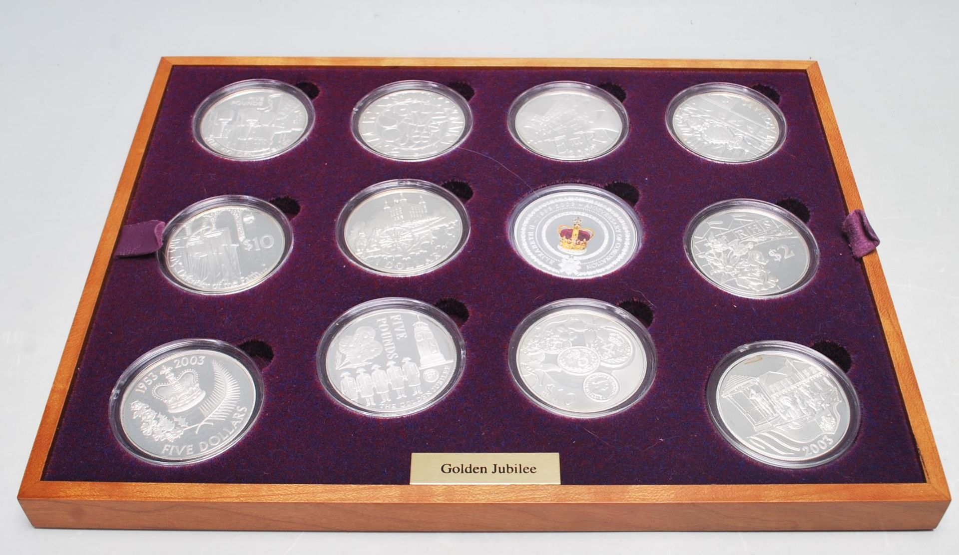 ROYAL MINT GOLDEN JUBILEE 24 SILVER PROOF COIN SET - Bild 5 aus 9